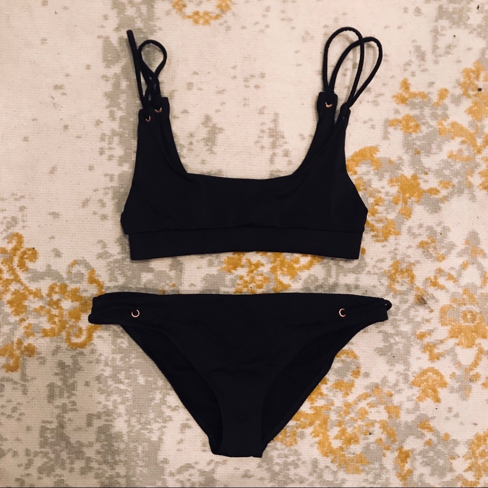 Black Bikini with Rope Detail